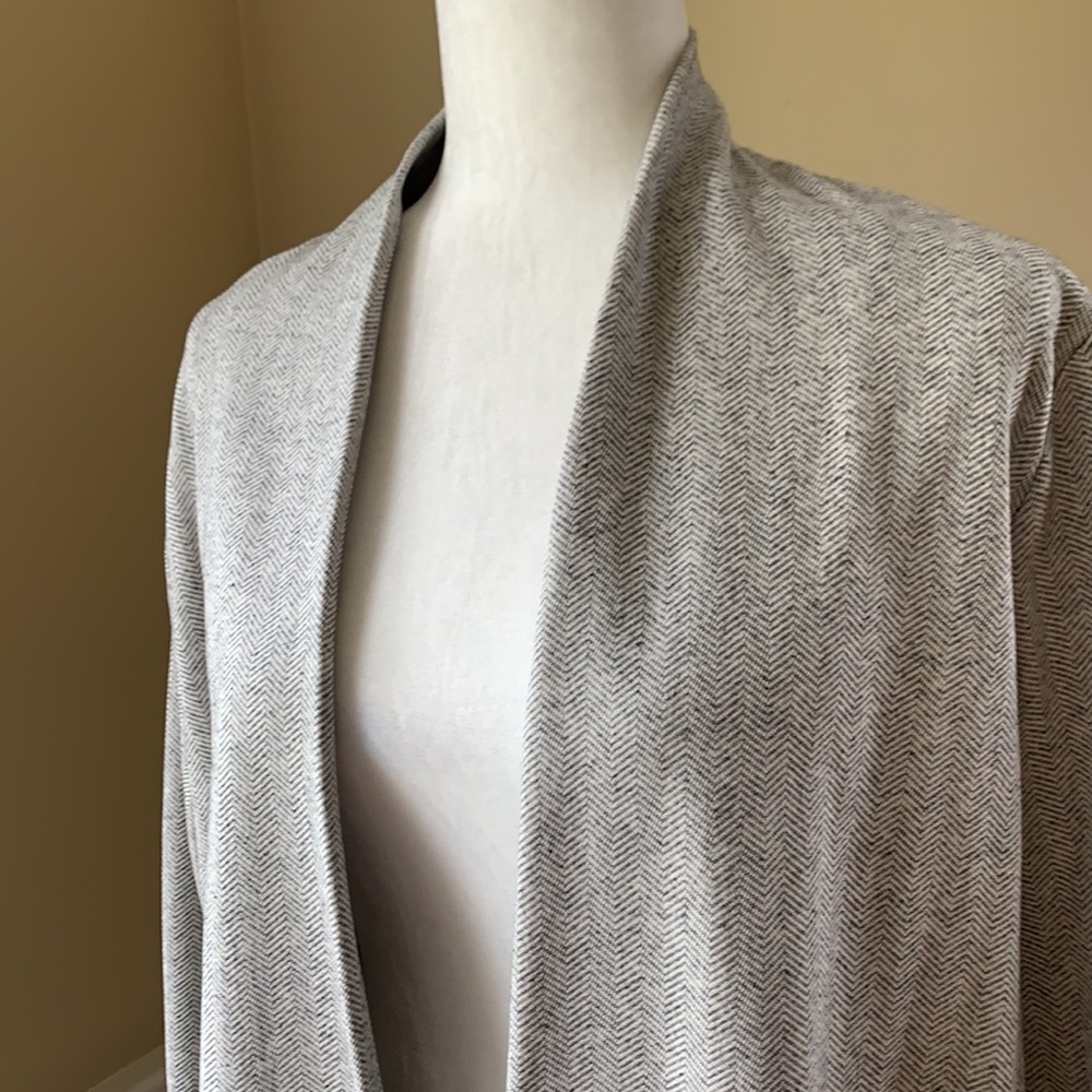 Eileen Fisher Organic Cotton Herringbone Jacket XL - Picture 3 of 12
